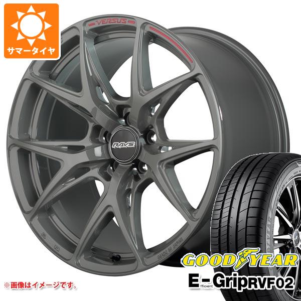 【タイヤ交換対象】サマータイヤ 245/45R19 102W XL グッドイヤー エフィシエントグリップ RVF02 レイズ ベルサス クラフトコレクション VV21S 8.5-19 タイヤホイール4本セット