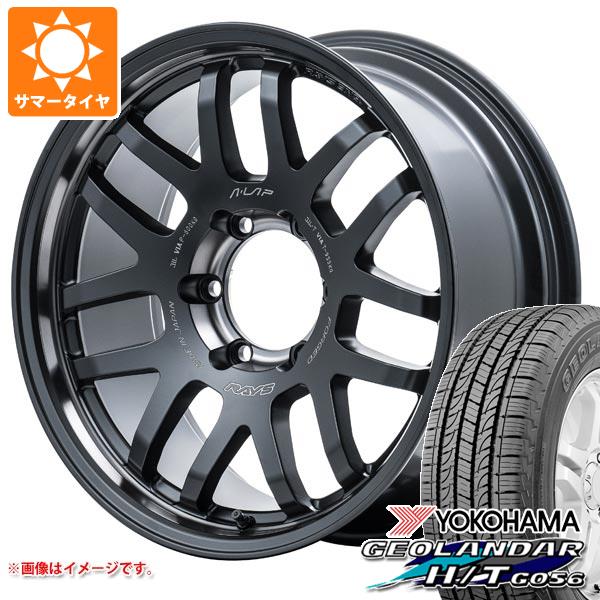 【タイヤ交換対象】ランドクルーザー プラド 150系用 サマータイヤ ヨコハマ ジオランダー H/T G056 P265/65R18 112T ブラックレター レイズ エーラップ 07X 2324 LTD 8.0-18 タイヤホイール4本セット