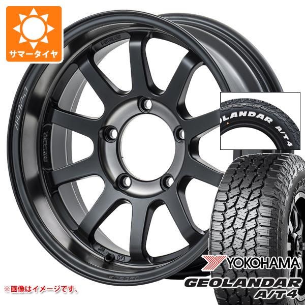 【タイヤ交換対象】5本セット スズキ ジムニー用 サマータイヤ ヨコハマ ジオランダー A/T4 G018 175/80R16 91S ホワイトレター G018A レイズ エーラップ J 2324 LTD 5.5-16 タイヤホイール5本セット