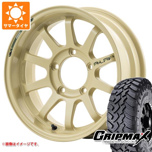 【タイヤ交換対象】ジムニー用 サマータイヤ グリップマックス マッドレイジ M/T 6.50R16 110/105Q ホワイトレター レイズ エーラップ J デザートエディション 5.5-16 タイヤホイール4本セット