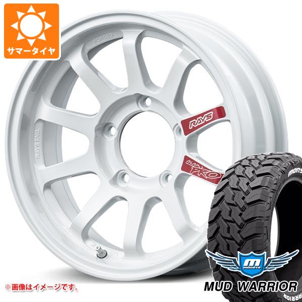 【タイヤ交換対象】5本セット スズキ ジムニーノマド JC74W用 サマータイヤ モンスタ マッドウォーリアー LT215/70R16 107/105Q ホワイトレター レイズ エーラップ J プロ 6.0-16 タイヤホイール5本セット