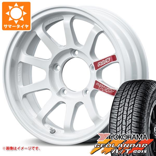 【タイヤ交換対象】スズキ ジムニーノマド JC74W用 サマータイヤ ヨコハマ ジオランダー A/T G015 LT225/75R16 115/112R アウトラインホワイトレター レイズ エーラップ J プロ 6.0-16 タイヤホイール4本セット