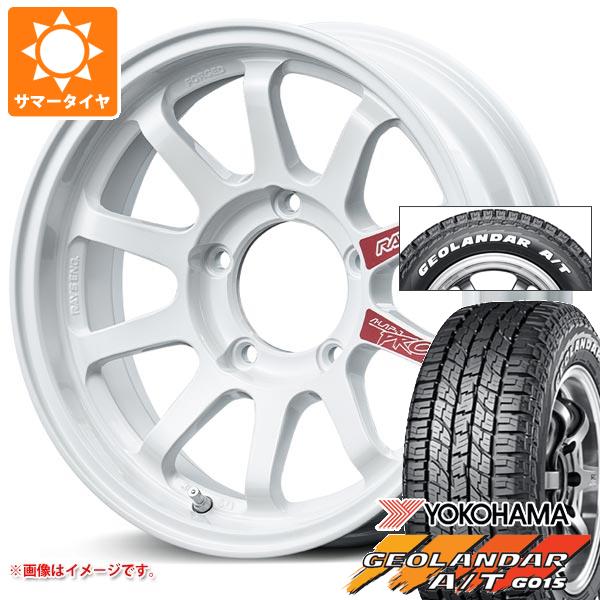 【タイヤ交換対象】5本セット ジムニー用 2026年製 サマータイヤ ヨコハマ ジオランダー A/T G015 185/85R16 105/103N LT ホワイトレター レイズ エーラップ J プロ 5.5-16 タイヤホイール5本セット