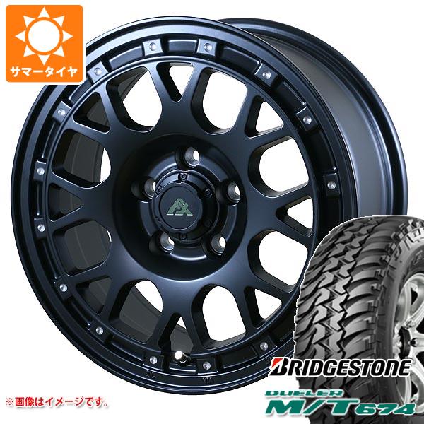 【タイヤ交換対象】サマータイヤ 225/75R16 110/107Q ブリヂストン デューラー M/T674 アウトラインホワイトレター ドゥオール フェニーチェ クロス XC8 7.0-16 タイヤホイール4本セット
