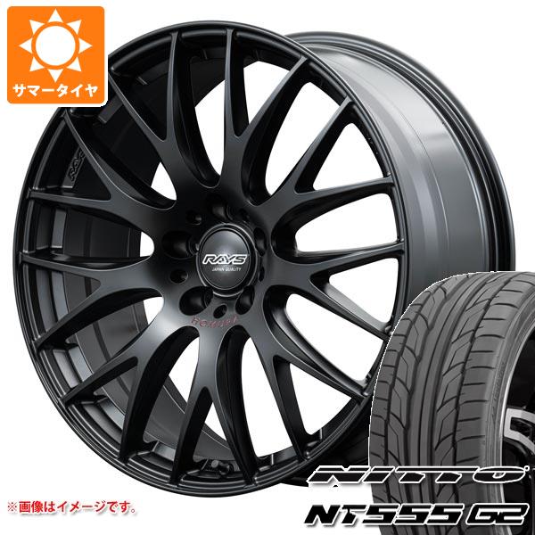 【タイヤ交換対象】サマータイヤ 245/45R19 102Y XL ニットー NT555 G2 レイズ ホムラ 2x9 プラス スポーツエディション 8.0-19 タイヤホイール4本セット