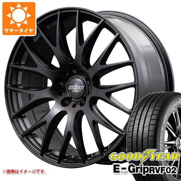 【タイヤ交換対象】サマータイヤ 225/40R19 93W XL グッドイヤー エフィシエントグリップ RVF02 レイズ ホムラ 2x9 プラス スポーツエディション 8.0-19 タイヤホイール4本セット