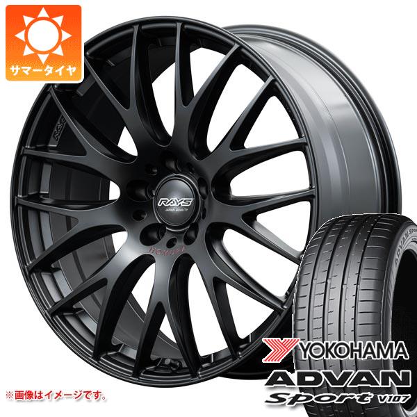 【タイヤ交換対象】サマータイヤ 245/40R20 (99Y) XL ヨコハマ アドバンスポーツV107 レイズ ホムラ 2x9 プラス スポーツエディション 8.5-20 タイヤホイール4本セット