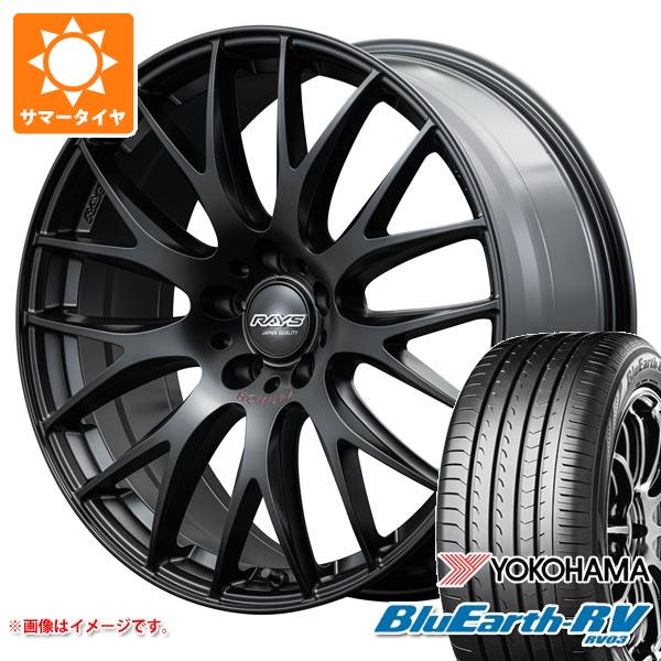 【タイヤ交換対象】サマータイヤ 245/45R19 102W XL ヨコハマ ブルーアースRV RV03 レイズ ホムラ 2x9 プラス スポーツエディション 8.0-19 タイヤホイール4本セット