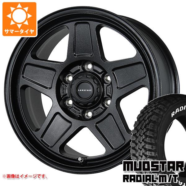 【タイヤ交換対象】ハイエース 200系用 サマータイヤ マッドスター ラジアル M/T 195/80R15 107/105N LT ホワイトレター ランドフット GWD 6.0-15 タイヤホイール4本セット|タイヤ1番