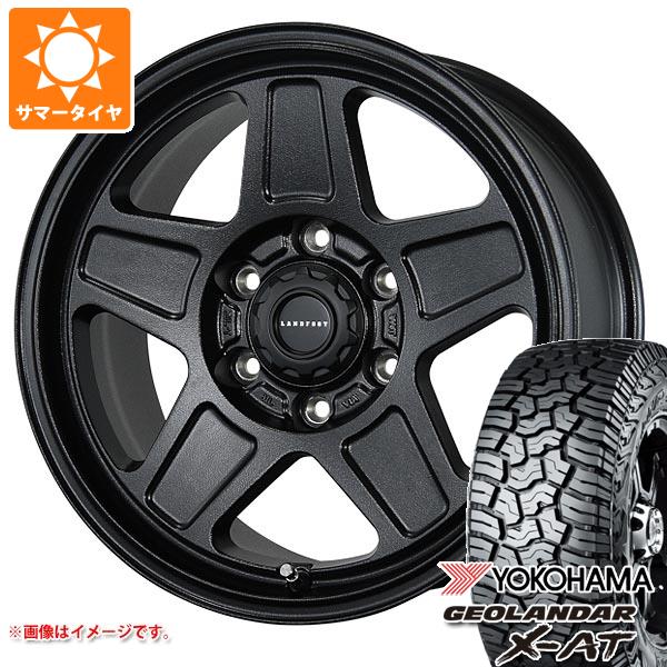 【タイヤ交換対象】ランドクルーザー250用 サマータイヤ ヨコハマ ジオランダー X-AT G016 LT275/70R18 125/122Q ブラックレター ランドフット GWD 7.5-18 タイヤホイール4本セット