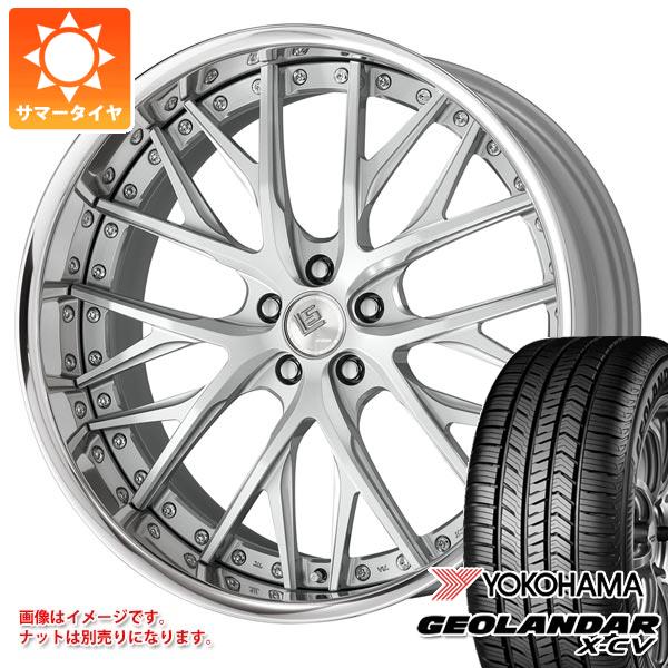 【タイヤ交換対象】サマータイヤ 265/45R21 104W ヨコハマ ジオランダー X-CV G057 ワーク LS バサラ 9.0-21 タイヤホイール4本セット