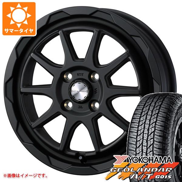 【タイヤ交換対象】2026年製 サマータイヤ 165/60R15 77H ヨコハマ ジオランダー A/T G015 ブラックレター マッドヴァンス06 軽用 あげ軽 フルマットブラック 4.5-15 タイヤホイール4本セット｜タイヤ１番