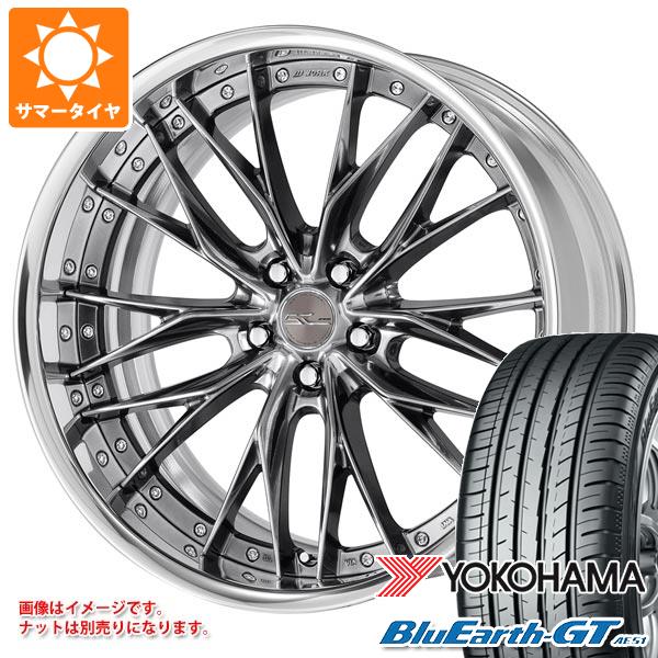 【タイヤ交換対象】サマータイヤ 245/40R19 98W XL ヨコハマ ブルーアースGT AE51 ワーク シュヴァート ブルネン 8.5-19 タイヤホイール4本セット
