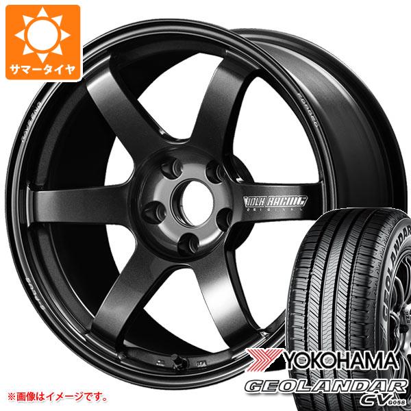 【タイヤ交換対象】サマータイヤ 215/55R17 94V ヨコハマ ジオランダー CV G058 レイズ ボルクレーシング TE37 サーガ Sプラス 7.5-17 タイヤホイール4本セット