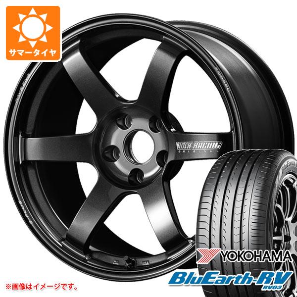 【タイヤ交換対象】サマータイヤ 225/40R19 93W XL ヨコハマ ブルーアースRV RV03 レイズ ボルクレーシング TE37 サーガ Sプラス 8.5-19 タイヤホイール4本セット