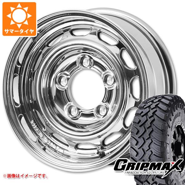 スズキ ジムニーシエラ JB74W用 サマータイヤ グリップマックス マッドレイジ M/T 195/80R15 96Q ホワイトレター アピオ ワイルドボア ベンチュラ 6.0-15 タイヤホイール4本セット|タイヤ1番