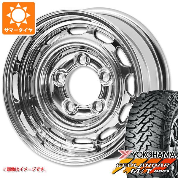 【タイヤ交換対象】5本セット スズキ ジムニーノマド JC74W用 サマータイヤ ヨコハマ ジオランダー M/T G003 195/80R15 96S アピオ ワイルドボア ベンチュラ 5.5-15 タイヤホイール5本セット