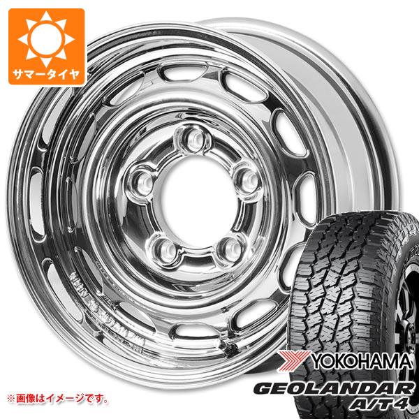 【タイヤ交換対象】ジムニー JB64W用 サマータイヤ ヨコハマ ジオランダー A/T4 G018 LT225/75R16 115/112S ブラックレター アピオ ワイルドボア ベンチュラ 5.5-16 タイヤホイール4本セット