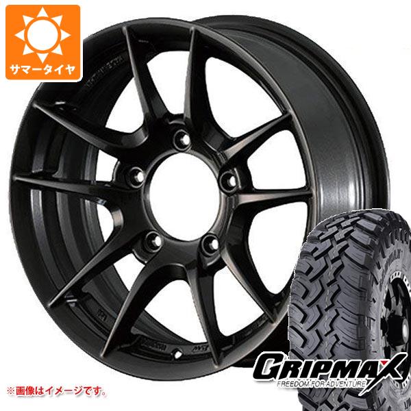 【タイヤ交換対象】ジムニー用 サマータイヤ グリップマックス マッドレイジ M/T 6.50R16 110/105Q ホワイトレター アピオ ワイルドボア Z 5.5-16 タイヤホイール4本セット