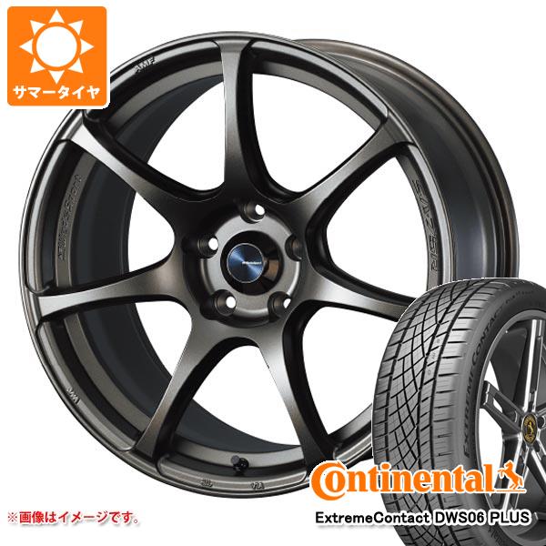 【タイヤ交換対象】サマータイヤ 235/40R18 95Y XL コンチネンタル エクストリームコンタクト DWS06 プラス ウェッズスポーツ SA-75R 8.5-18 タイヤホイール4本セット