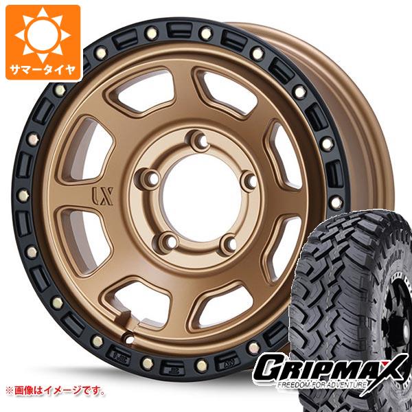 【タイヤ交換対象】ジムニー用 サマータイヤ グリップマックス マッドレイジ M/T 6.50R16 110/105Q ホワイトレター MLJ エクストリームJ XJ07 5.5-16 タイヤホイール4本セット