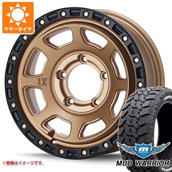 【タイヤ交換対象】ジムニーシエラ JB74W用 サマータイヤ モンスタ マッドウォーリアー LT215/70R16 107/105Q ホワイトレター MLJ エクストリームJ XJ07 6.0-16 タイヤホイール4本セット|タイヤ1番