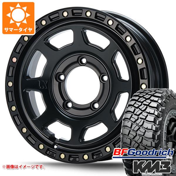 【タイヤ交換対象】ジムニー JB64W用 サマータイヤ BFグッドリッチ マッドテレーンT/A KM3 LT225/75R16 115/112Q MLJ エクストリームJ XJ07 5.5-16 タイヤホイール4本セット