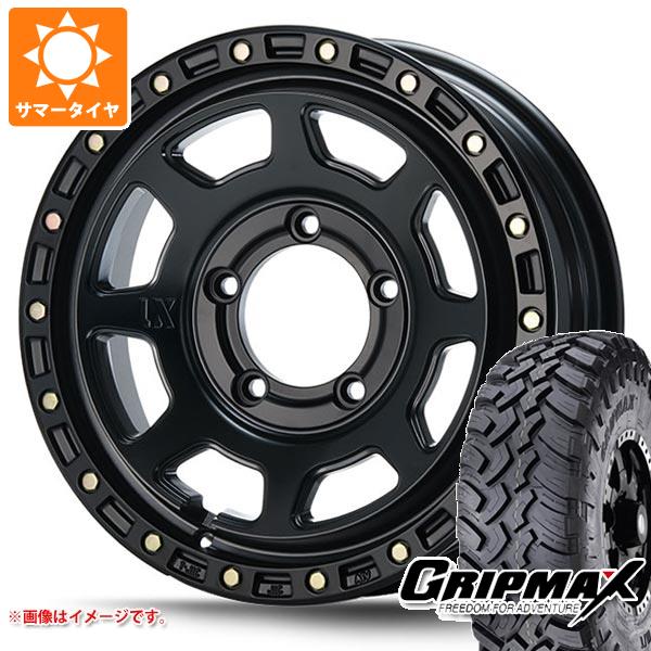 【タイヤ交換対象】ジムニー用 サマータイヤ グリップマックス マッドレイジ M/T 6.50R16 110/105Q ホワイトレター MLJ エクストリームJ XJ07 5.5-16 タイヤホイール4本セット