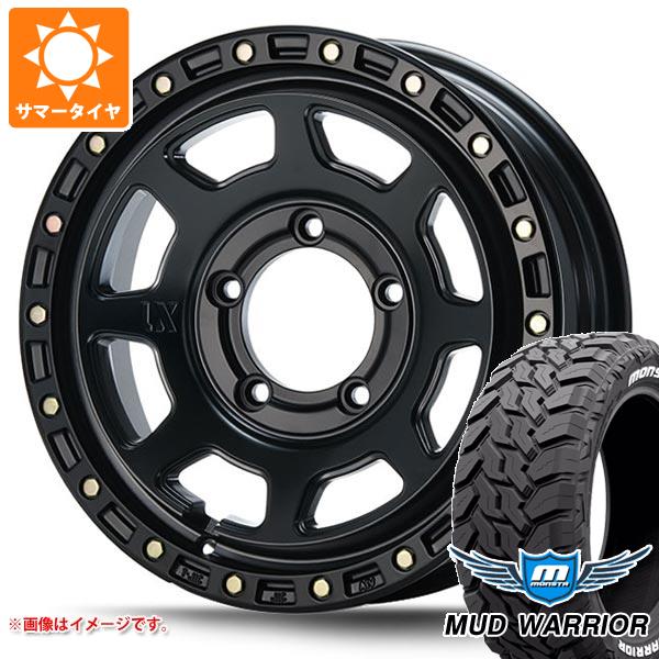 【タイヤ交換対象】5本セット ジムニー JB64W用 サマータイヤ モンスタ マッドウォーリアー LT215/70R16 107/105Q ホワイトレター MLJ エクストリームJ XJ07 5.5-16 タイヤホイール5本セット