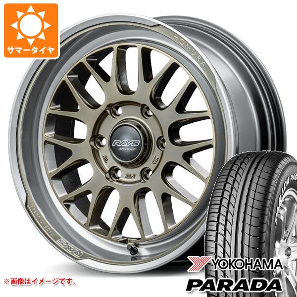 【タイヤ交換対象】ハイエース 200系用 サマータイヤ ヨコハマ パラダ PA03 225/50R18C 107/105H ブラックレター レイズ ホムラ 2x9L-RA 7.5-18 タイヤホイール4本セット