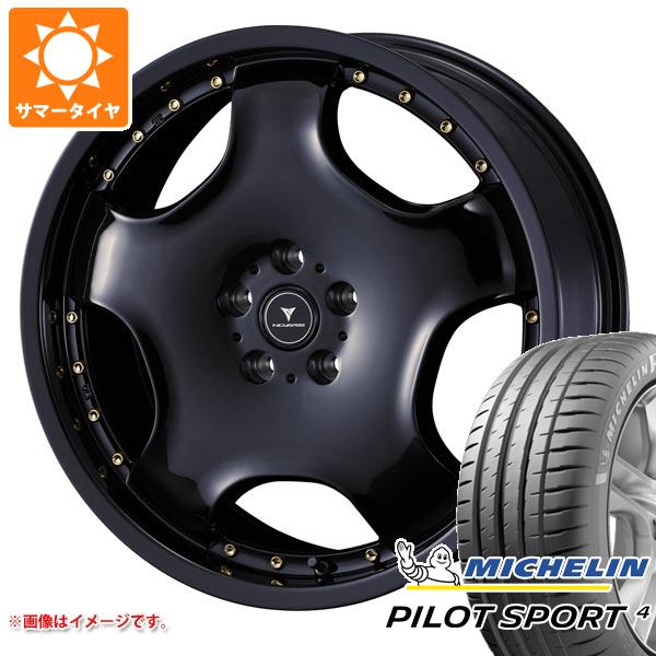 【タイヤ交換対象】サマータイヤ 235/40R19 (96Y) XL ミシュラン パイロットスポーツ4 ノヴァリス アセット D1 8.0-19 タイヤホイール4本セット