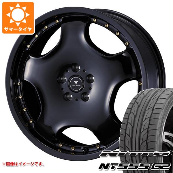 【タイヤ交換対象】サマータイヤ 245/45R19 102Y XL ニットー NT555 G2 ノヴァリス アセット D1 8.0-19 タイヤホイール4本セット