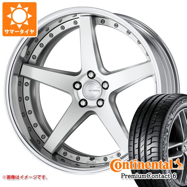 【タイヤ交換対象】40系アルファード用 サマータイヤ コンチネンタル プレミアムコンタクト6 245/40R21 100Y XL ワーク グノーシス CVF 8.5-21 タイヤホイール4本セット｜タイヤ１番