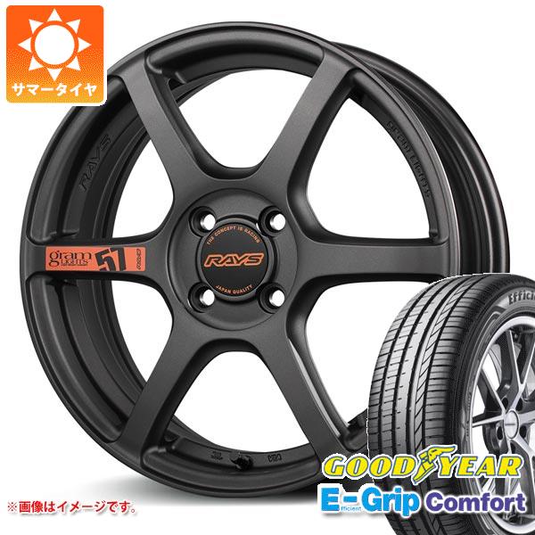 【タイヤ交換対象】サマータイヤ 165/45R16 74V XL グッドイヤー エフィシエントグリップコンフォート レイズ グラムライツ 57C6 スペックD 5.5-16 タイヤホイール4本セット