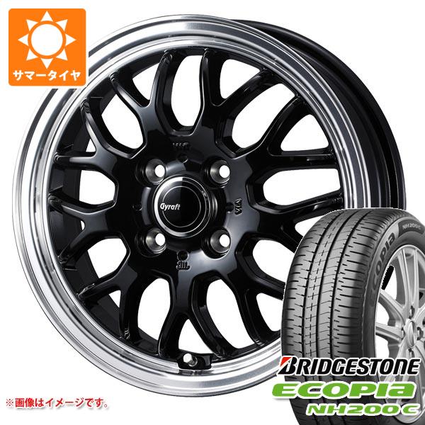 【タイヤ交換対象】2026年製 サマータイヤ 165/60R15 77H ブリヂストン エコピア NH200C グラフト 9M 4.5-15 タイヤホイール4本セット|タイヤ1番