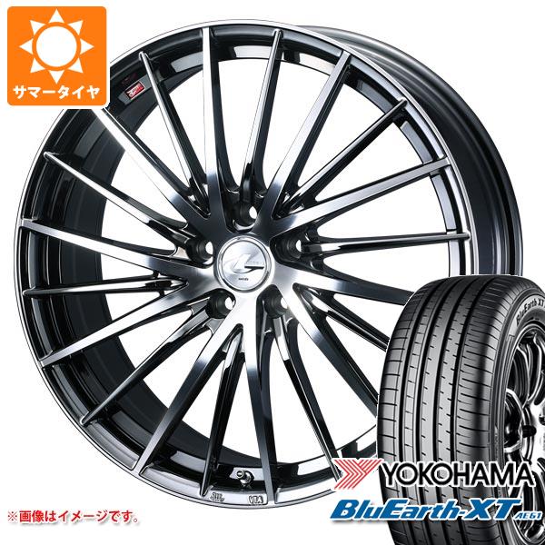 【タイヤ交換対象】サマータイヤ 215/55R18 99V XL ヨコハマ ブルーアースXT AE61 レオニス FR 7.0-18 タイヤホイール4本セット
