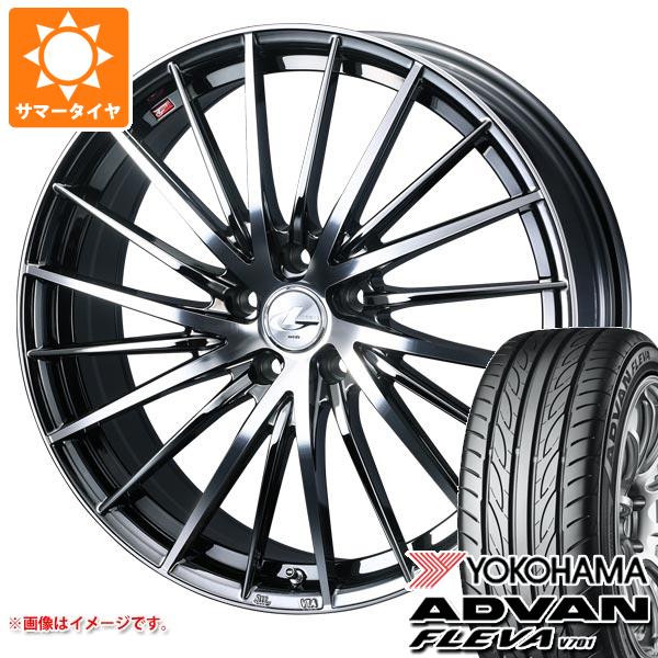 【タイヤ交換対象】2026年製 サマータイヤ 195/55R16 87V ヨコハマ アドバン フレバ V701 レオニス FR 6.0-16 タイヤホイール4本セット