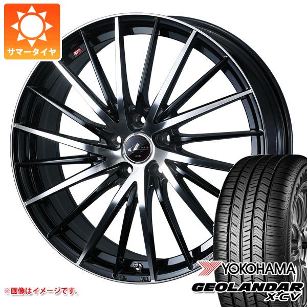 【タイヤ交換対象】サマータイヤ 245/45R20 103W XL ヨコハマ ジオランダー X-CV G057 レオニス FR 8.5-20 タイヤホイール4本セット