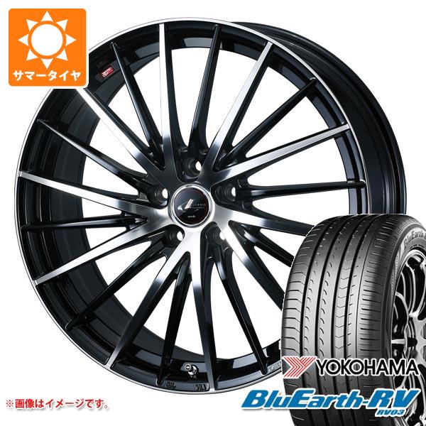 【タイヤ交換対象】サマータイヤ 225/55R17 101V XL ヨコハマ ブルーアースRV RV03 レオニス FR 7.0-17 タイヤホイール4本セット