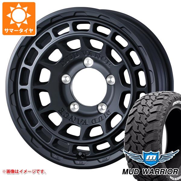 【タイヤ交換対象】5本セット スズキ ジムニーノマド JC74W用 サマータイヤ モンスタ マッドウォーリアー LT215/70R16 107/105Q ホワイトレター マッドヴァンスX タイプF 6.0-16 タイヤホイール5本セット
