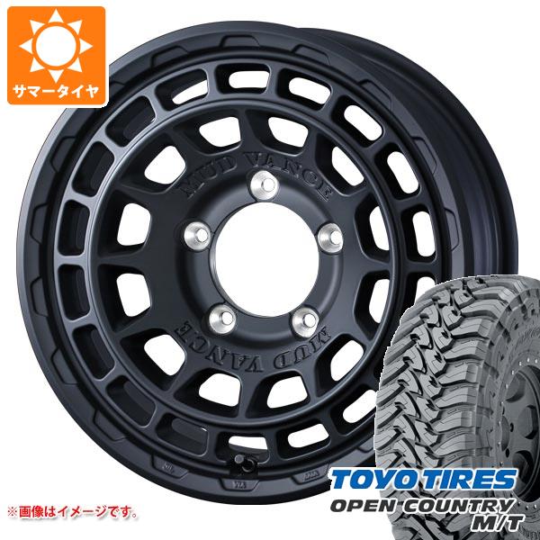 【タイヤ交換対象】ジムニーシエラ JB74W用 サマータイヤ トーヨー オープンカントリー M/T LT225/75R16 103/100Q ホワイトレター マッドヴァンスX タイプF 6.0-16 タイヤホイール4本セット｜タイヤ１番