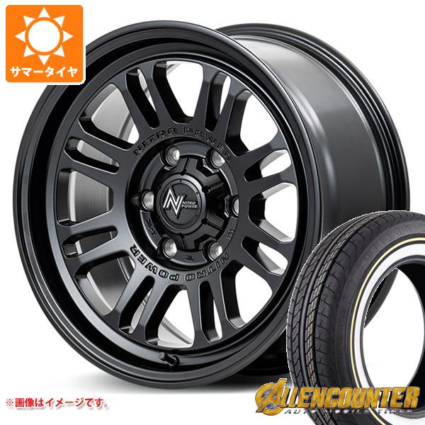 【タイヤ交換対象】トヨタ ハイエース 200系用 サマータイヤ オーレンカウンター クラシックオーバル 215/65R16C 109/107T ホワイト/イエローリボン ナイトロパワー M16 アサルト 6.5-16 タイヤホイール4本セット｜タイヤ１番
