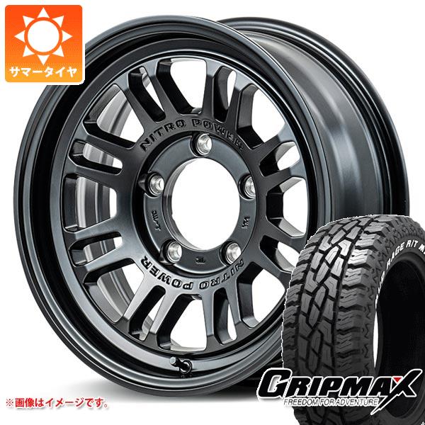 【タイヤ交換対象】5本セット スズキ ジムニーノマド JC74W用 サマータイヤ グリップマックス マッドレイジ R/T MAX LT185/85R16 105/103Q ホワイトレター ナイトロパワー M16 アサルト 6.0-16 タイヤホイール5本セット 103,751円