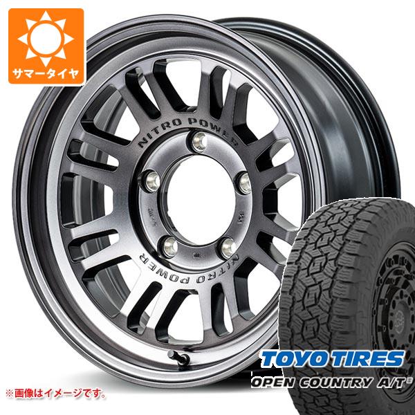 【タイヤ交換対象】5本セット ジムニーシエラ JB74W用 サマータイヤ トーヨー オープンカントリー A/T3 215/70R16 100T ブラックレター ナイトロパワー M16 アサルト 6.0-16 タイヤホイール5本セット|タイヤ1番