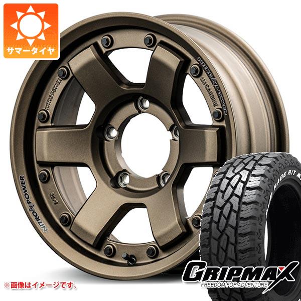 【タイヤ交換対象】5本セット スズキ ジムニーノマド JC74W用 サマータイヤ グリップマックス マッドレイジ R/T MAX LT185/85R16 105/103Q ホワイトレター ナイトロパワー M6 カービン 6.0-16 タイヤホイール5本セット