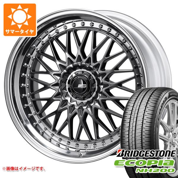 【タイヤ交換対象】サマータイヤ 225/45R18 95W XL ブリヂストン エコピア NH200 SSR プロフェッサー メッシュ アンダー 8.0-18 タイヤホイール4本セット|タイヤ1番