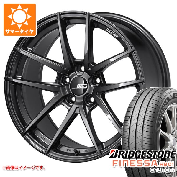 【タイヤ交換対象】サマータイヤ 225/40R18 92W XL ブリヂストン フィネッサ HB01 SSR ライナー タイプ10 モノブロック 8.5-18 タイヤホイール4本セット
