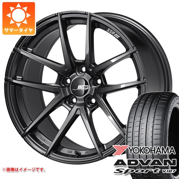 【タイヤ交換対象】サマータイヤ 245/45R20 103W XL ヨコハマ アドバンスポーツV107 ★ BMW承認 V107E SSR ライナー タイプ10 モノブロック 8.5-20 タイヤホイール4本セット