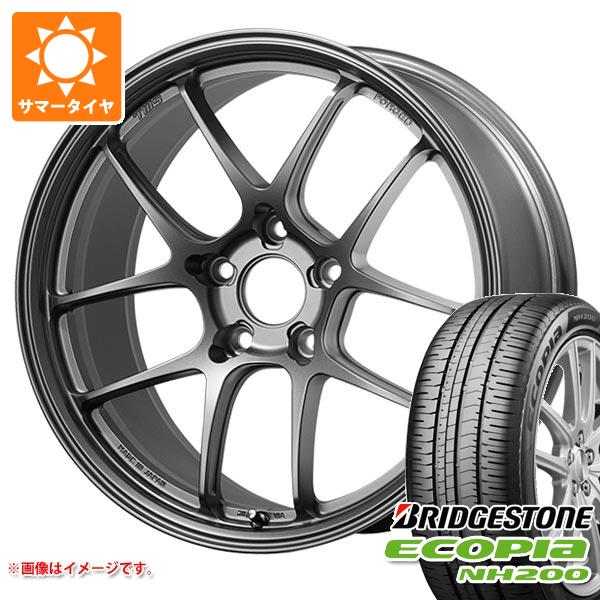 【タイヤ交換対象】サマータイヤ 215/45R18 93W XL ブリヂストン エコピア NH200 TWS モータースポーツ RS339 8.0-18 タイヤホイール4本セット