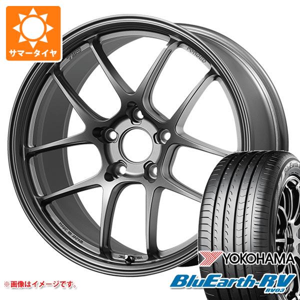 【タイヤ交換対象】2026年製 サマータイヤ 225/55R18 98V ヨコハマ ブルーアースRV RV03 TWS モータースポーツ RS339 8.0-18 タイヤホイール4本セット
